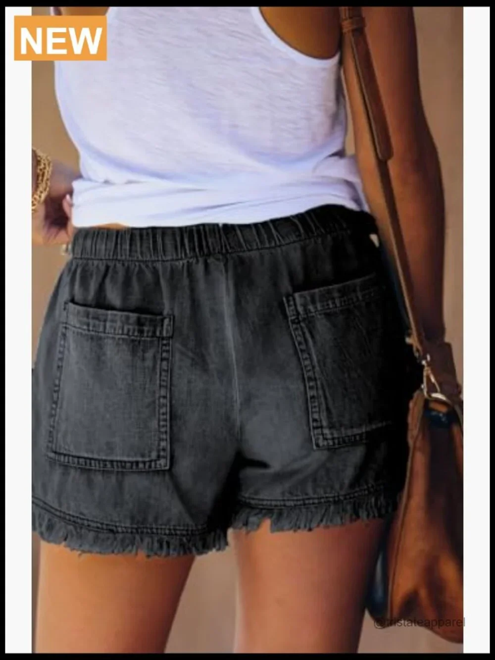 Lightweight Baggy Denim Hot Pants High Rise Drawstring Comfy Summer Shorts